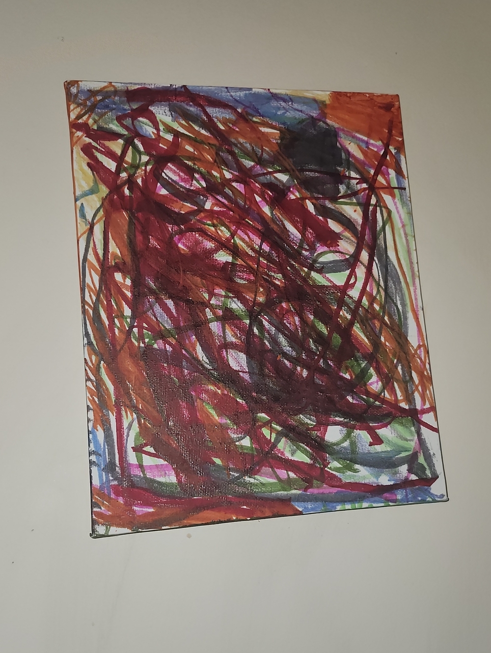 Handcrafted Color Blast - Vibrant Red and Mixed Hues